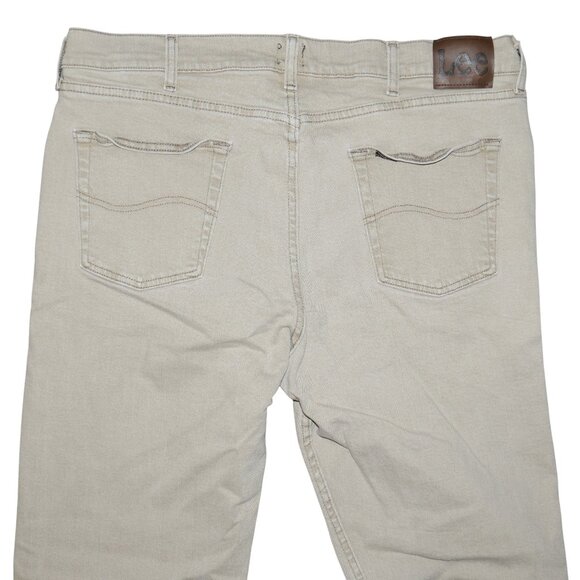 LEE Men's Size 40x32 Stretch Denim Jeans Beige/Tan Vintage - Picture 6 of 8